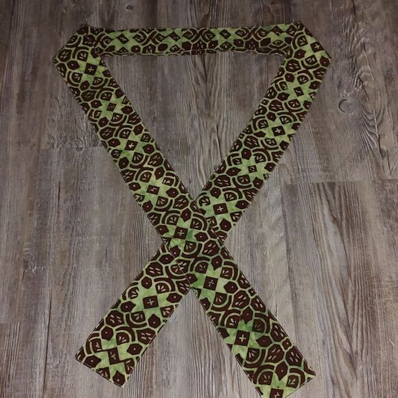 Green and brown 67" sash - Picture 1 of 2